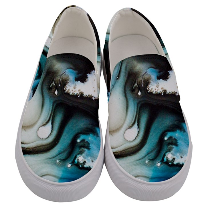 Abstract Painting Background Modern Men s Canvas Slip Ons