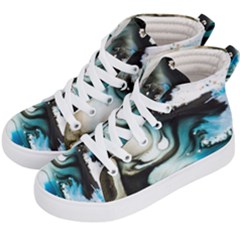 Abstract Painting Background Modern Kid s Hi-top Skate Sneakers by Nexatart