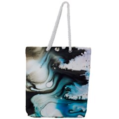 Abstract Painting Background Modern Full Print Rope Handle Tote (large)