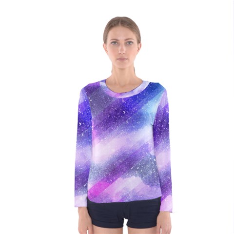 Background Art Abstract Watercolor Women s Long Sleeve Tee by Nexatart