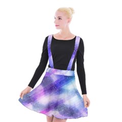 Background Art Abstract Watercolor Suspender Skater Skirt