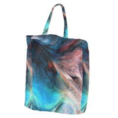 Background Art Abstract Watercolor Giant Grocery Zipper Tote