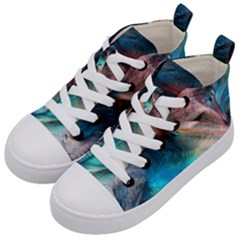 Background Art Abstract Watercolor Kid s Mid-top Canvas Sneakers by Nexatart