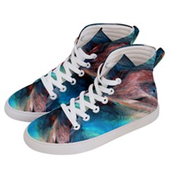 Background Art Abstract Watercolor Women s Hi-top Skate Sneakers