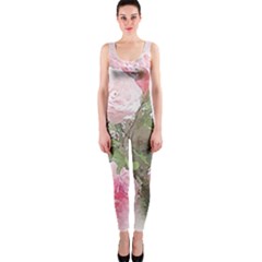 Flowers Roses Art Abstract Nature One Piece Catsuit by Nexatart