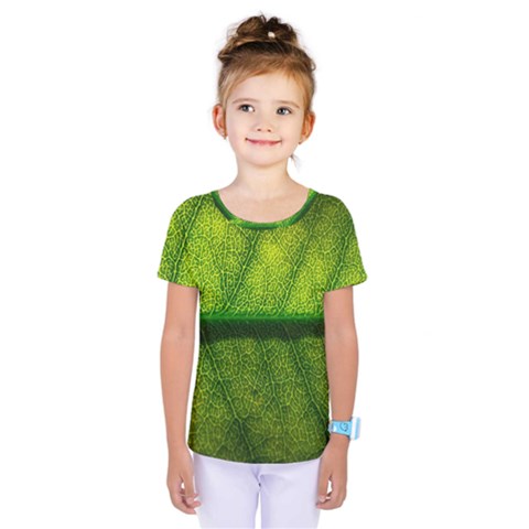 Leaf Nature Green The Leaves Kids  One Piece Tee by Nexatart