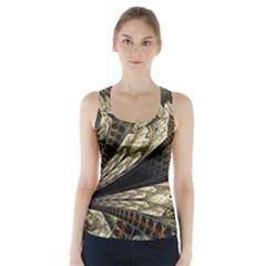 Fractal Abstract Pattern Spiritual Racer Back Sports Top by Nexatart