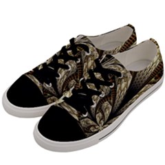 Fractal Abstract Pattern Spiritual Men s Low Top Canvas Sneakers by Nexatart