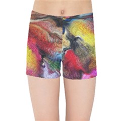 Background Art Abstract Watercolor Kids Sports Shorts