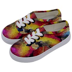 Background Art Abstract Watercolor Kids  Classic Low Top Sneakers