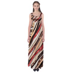 Fabric Texture Color Pattern Empire Waist Maxi Dress by Nexatart