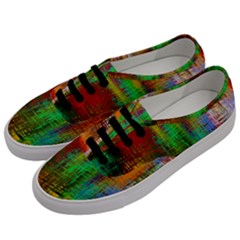 Color Abstract Background Textures Men s Classic Low Top Sneakers