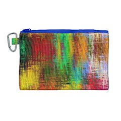 Color Abstract Background Textures Canvas Cosmetic Bag (large)