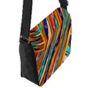 Fabric Texture Color Pattern Flap Messenger Bag (S) View2