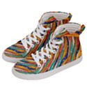 Fabric Texture Color Pattern Men s Hi-Top Skate Sneakers View2