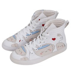 Cute Tea Men s Hi-top Skate Sneakers by Valentinaart