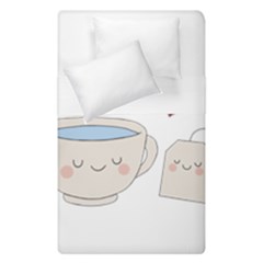 Cute Tea Duvet Cover Double Side (single Size) by Valentinaart