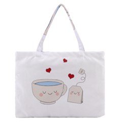 Cute Tea Zipper Medium Tote Bag by Valentinaart