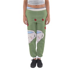 Cute Tea Women s Jogger Sweatpants by Valentinaart