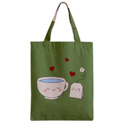 Cute Tea Zipper Classic Tote Bag by Valentinaart