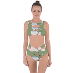 Cute Tea Bandaged Up Bikini Set  by Valentinaart