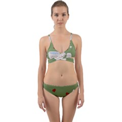 Cute Tea Wrap Around Bikini Set by Valentinaart