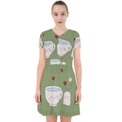 Cute Tea Adorable In Chiffon Dress by Valentinaart