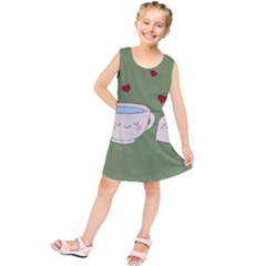 Cute Tea Kids  Tunic Dress by Valentinaart