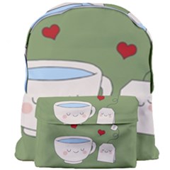 Cute Tea Giant Full Print Backpack by Valentinaart