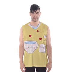 Cute Tea Men s Basketball Tank Top by Valentinaart