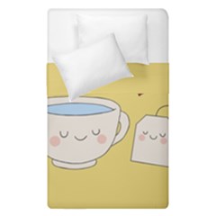 Cute Tea Duvet Cover Double Side (single Size) by Valentinaart