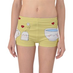 Cute Tea Reversible Boyleg Bikini Bottoms by Valentinaart