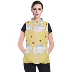 Cute Tea Women s Puffer Vest by Valentinaart