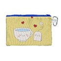 Cute Tea Canvas Cosmetic Bag (Large) View2