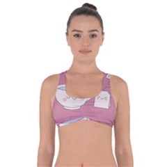 Cute Tea Got No Strings Sports Bra by Valentinaart