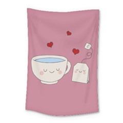 Cute Tea Small Tapestry by Valentinaart