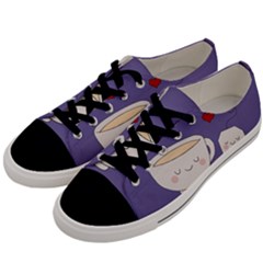 Cute Tea Men s Low Top Canvas Sneakers