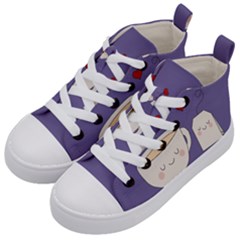 Cute Tea Kid s Mid-top Canvas Sneakers