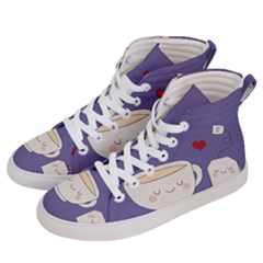 Cute Tea Men s Hi-top Skate Sneakers by Valentinaart