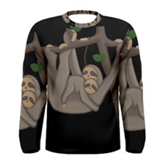 Cute Sloth Men s Long Sleeve Tee by Valentinaart