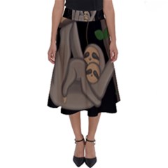 Cute Sloth Perfect Length Midi Skirt