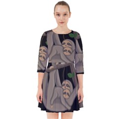 Cute Sloth Smock Dress