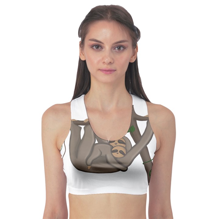 Cute Sloth Sports Bra