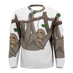 Cute Sloth Men s Long Sleeve Tee by Valentinaart