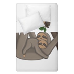 Cute Sloth Duvet Cover Double Side (single Size) by Valentinaart