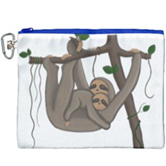 Cute Sloth Canvas Cosmetic Bag (xxxl)