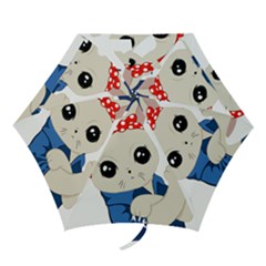 Feminist Cat Mini Folding Umbrellas by Valentinaart