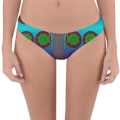 Meditative Abstract Temple Of Love And Meditation Reversible Hipster Bikini Bottoms by pepitasart