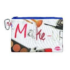 Makeup  Canvas Cosmetic Bag (large)