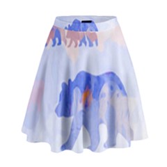 My Tribe,modern Art High Waist Skirt by NouveauDesign